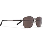 Montblanc - Aviator-Style Gunmetal-Tone Polarised Sunglasses - Silver