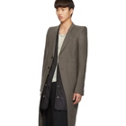 Rick Owens Taupe Oyster Overcoat