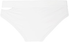 LGN Louis Gabriel Nouchi White Asymmetrical Opening Briefs