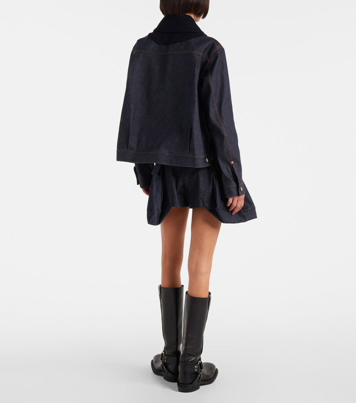 Sacai Paneled denim jacket