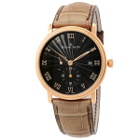 Blancpain Villeret Stamped Flinque Black Dial Automatic 18 Carat Rose Gold Watch 6606-3630-55B