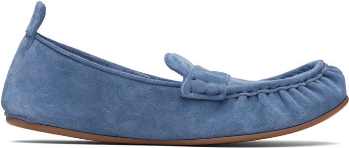 Photo: Acne Studios Blue Suede Loafers