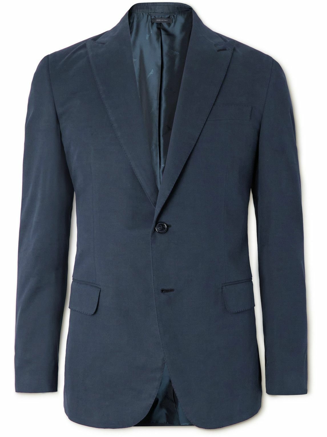 Photo: Brioni - Cotton-Blend Twill Suit - Blue