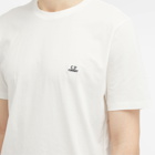 C.P. Company Men's 30/1 Jersey Logo T-Shirt in Gauze White
