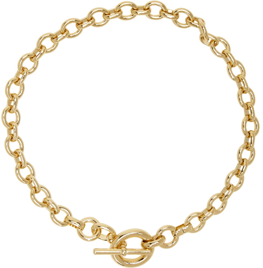 Laura Lombardi Gold Portrait Necklace Laura Lombardi