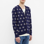 Gucci Men's GG Jacquard Cardigan in Navy