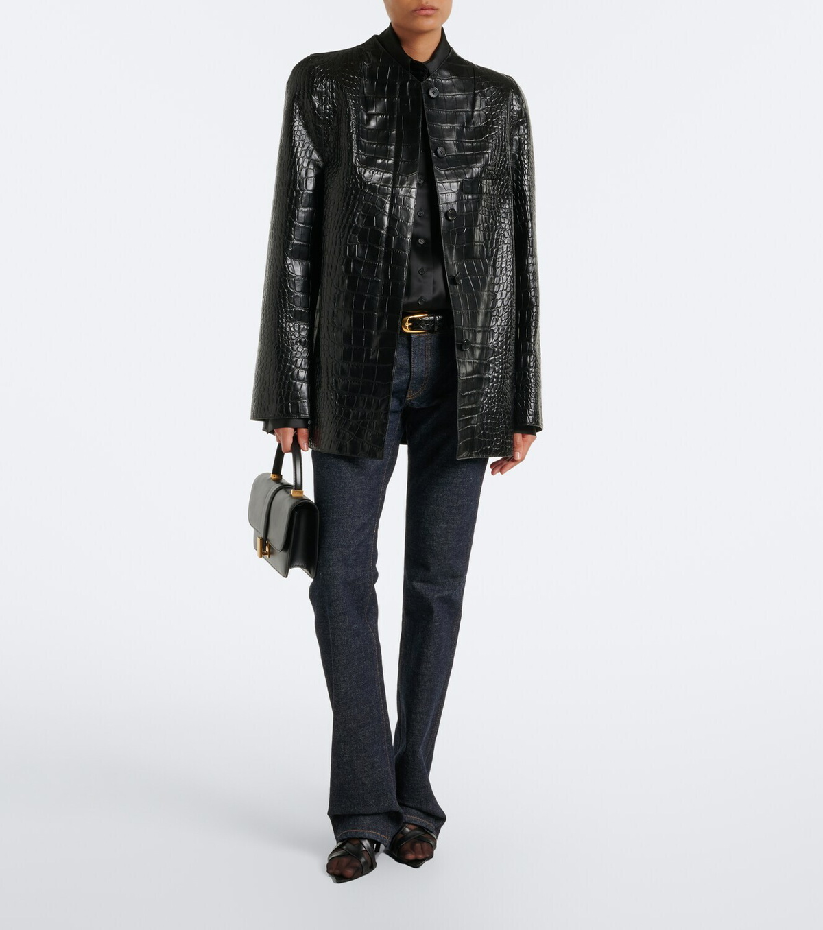 Khaite Blake Medium leather top-handle bag