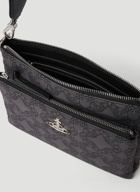 Penny Double Pouch Crossbody Bag in Grey