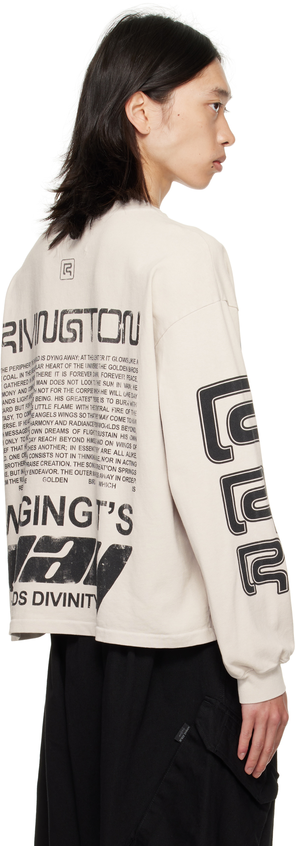 Rivington Roi Rebis Gray Divinity Paper Garden LS T-shirt