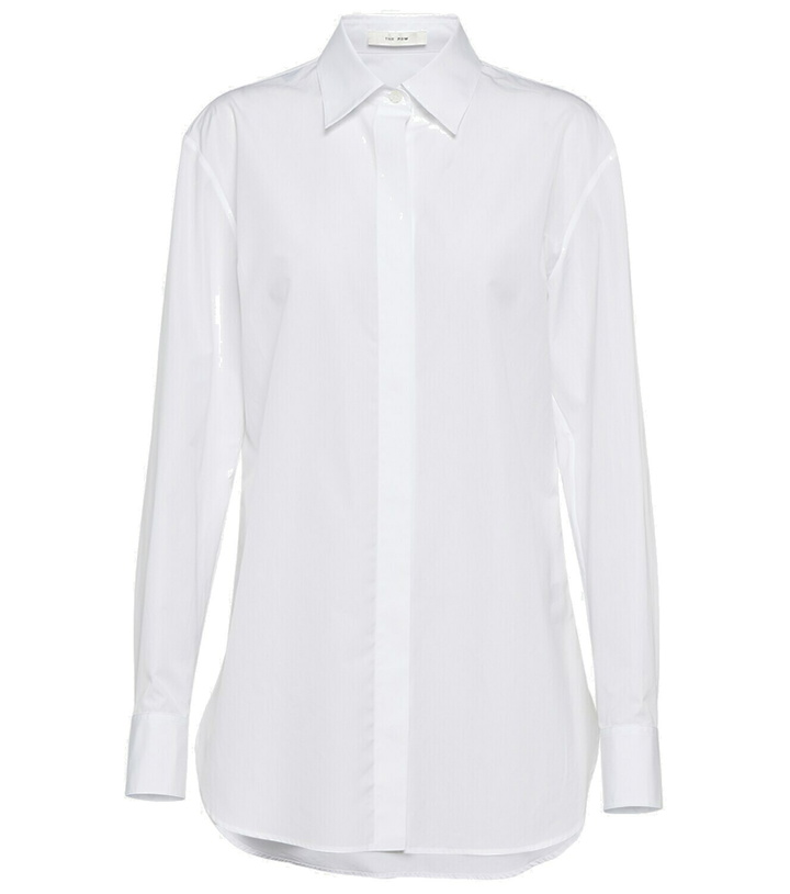 Photo: The Row Derica cotton and cashmere drill shirt