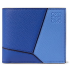 Loewe - Puzzle Full-Grain Leather Billfold Wallet - Blue