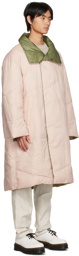 A. A. Spectrum Pink Blanks Reversible Coat