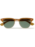 Garrett Leight California Optical - Elkgrove 49 D-Frame Acetate and Gold-Tone Sunglasses