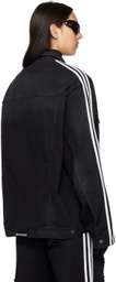Balenciaga Black Adidas Edition Denim Jacket