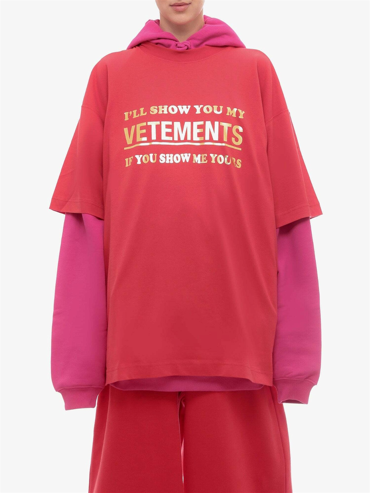 Vetements T Shirt Red Womens Vetements