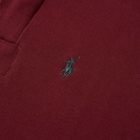 Polo Ralph Lauren Men's Fleece Pocket Rugby Shirt in Classic Wine