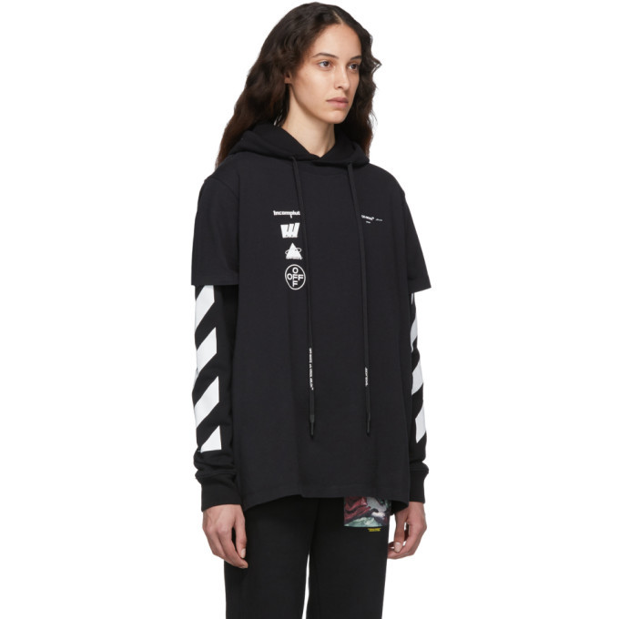 Off white 2025 double tee hoodie