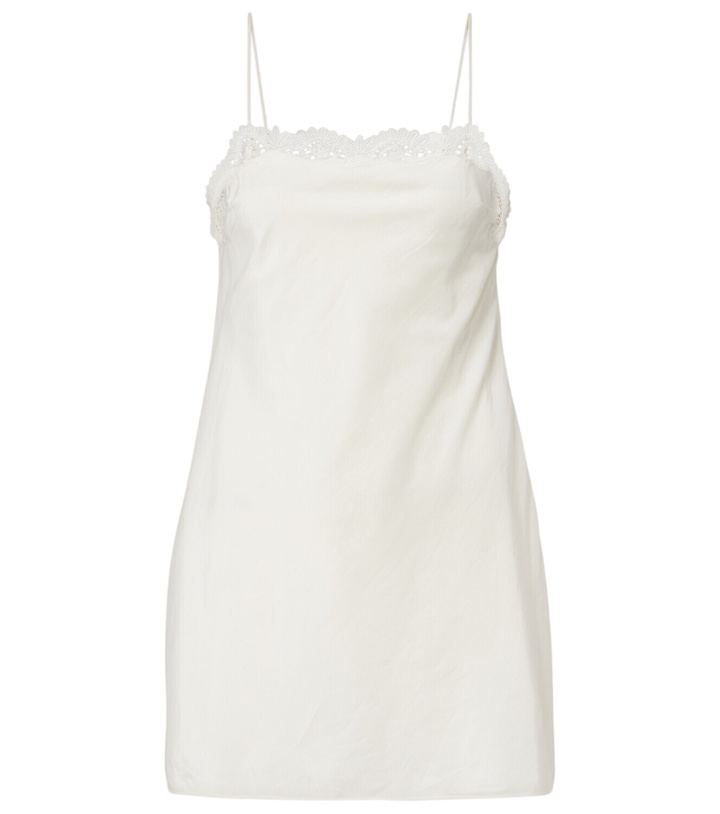 Photo: Posse Darya embroidered cotton and silk minidress