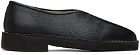 LEMAIRE Black Piped Slippers