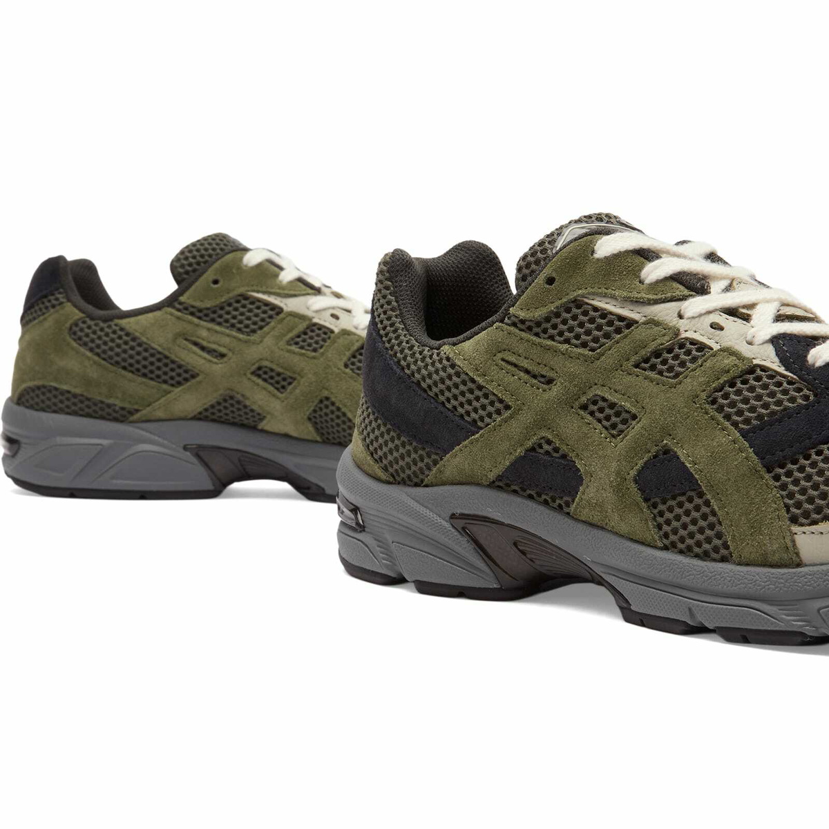 Asics GEL-1130 in Olive Canvas/Smog Green