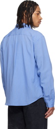 HOPE Blue Relaxed Button-Up Shirt