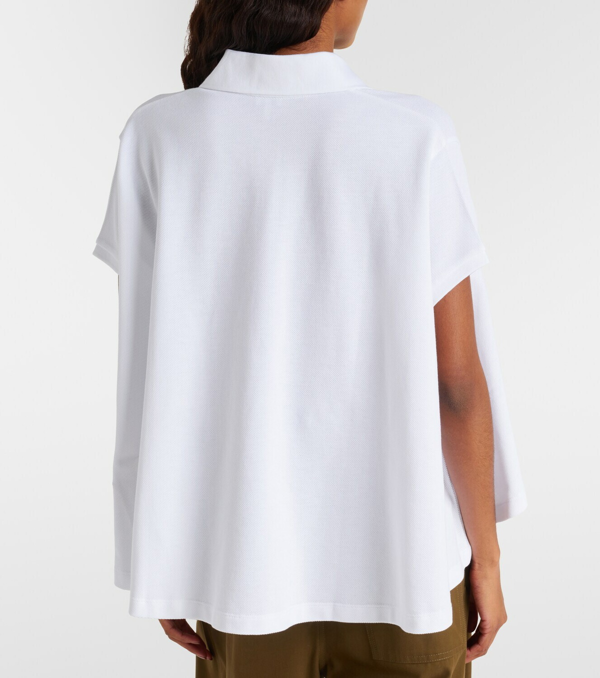 Loewe Asymmetric cotton piqué polo shirt