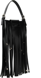 VAQUERA Black Mini Fringe Bag