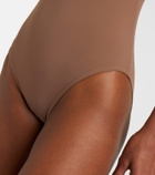 Karla Colletto Tess floral-appliqué swimsuit