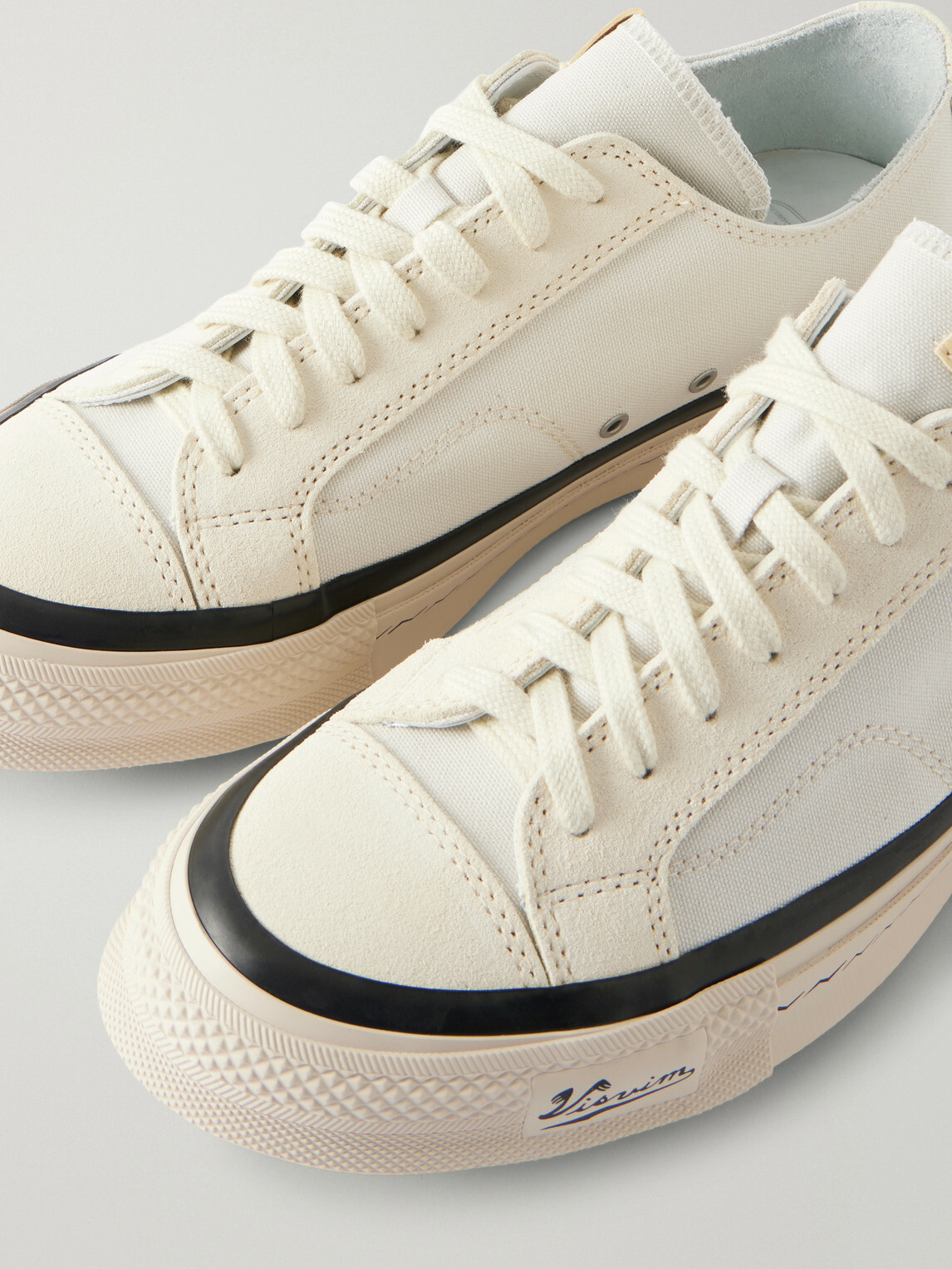 Visvim - Nolan Suede-Trimmed Canvas Sneakers - Neutrals