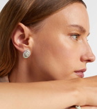Kamyen Oceane Pear 18kt white gold earrings with diamonds