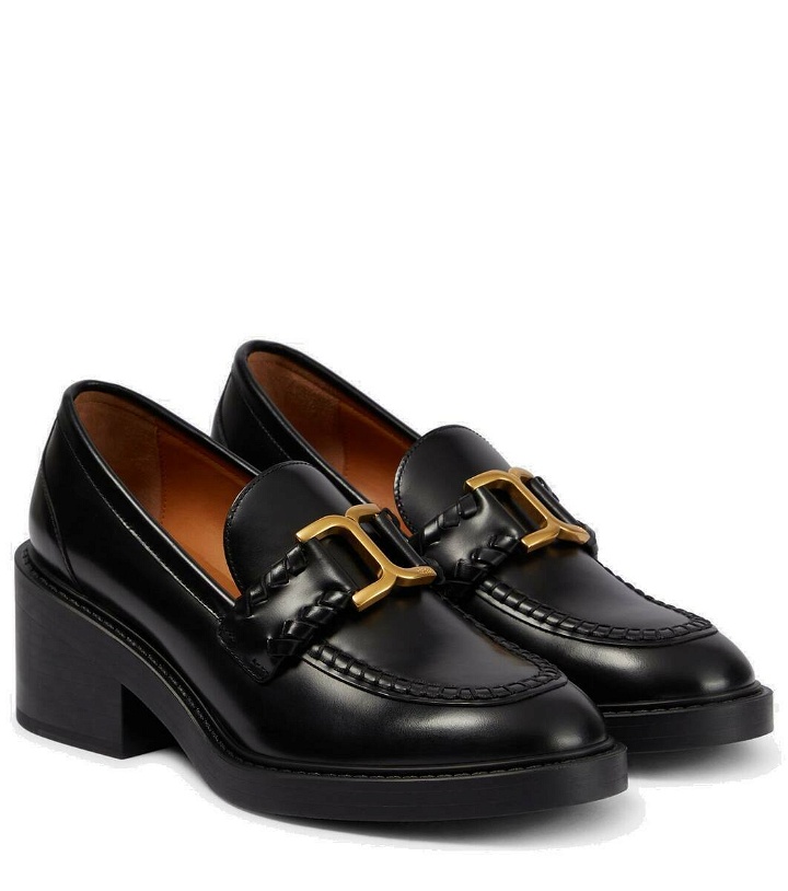 Photo: Chloé Marcie leather loafer pumps