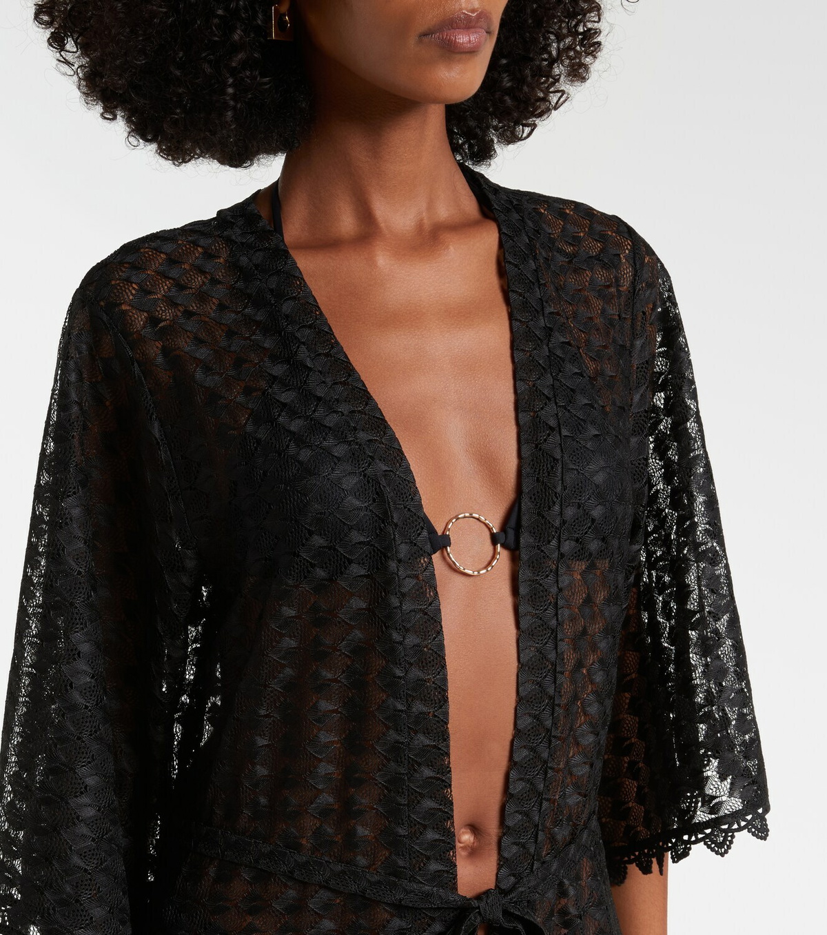 Melissa Odabash Talitha semi-sheer kaftan