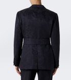 Valentino Floral jacquard linen and silk blazer