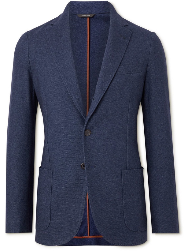 Photo: Loro Piana - Unstructured Cashmere and Silk-Blend Blazer - Blue