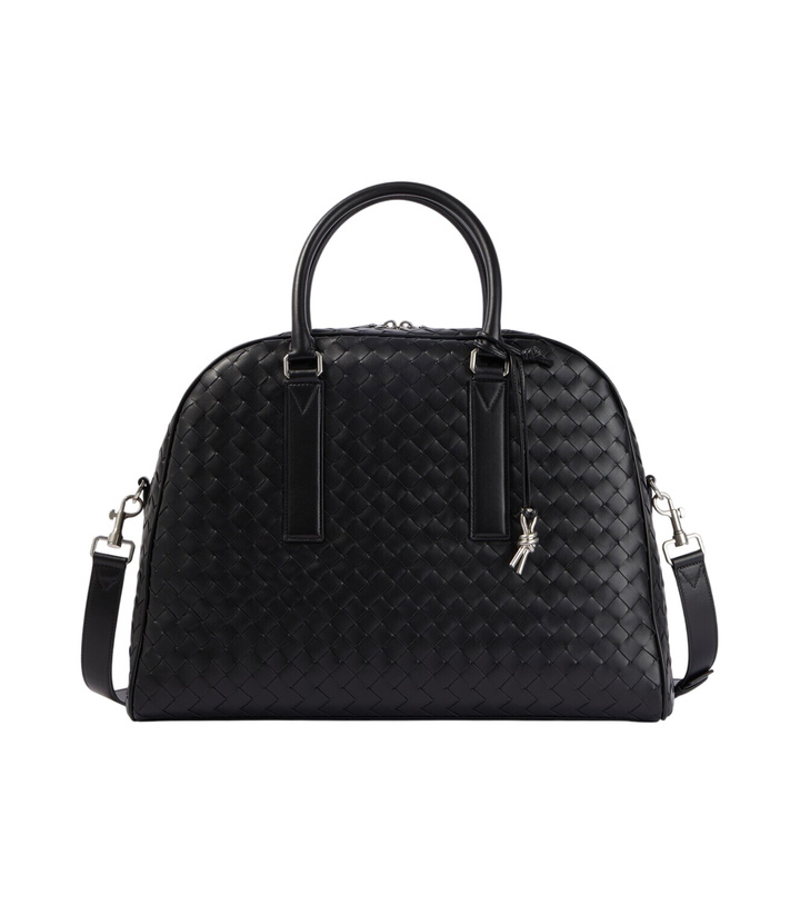 Photo: Bottega Veneta Getaway Intrecciato leather duffel bag