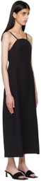Missing You Already Black Cotton Midi Dress