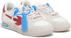 Off-White White & Red New Slim Sneakers