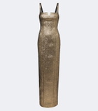 Roland Mouret Lamé jacquard gown