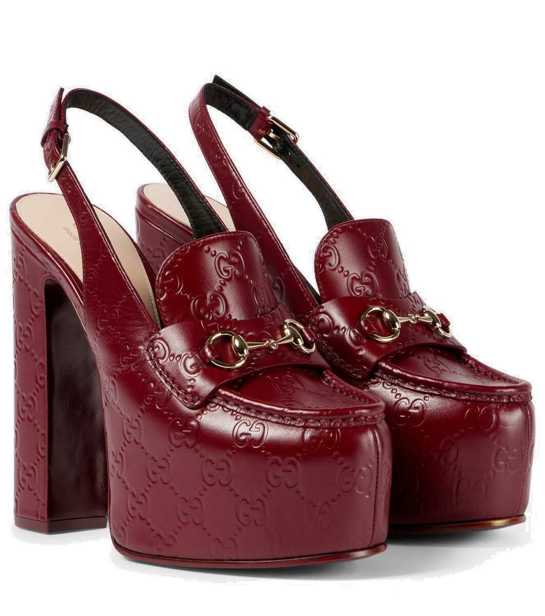 Gucci fashion houdan platform pump