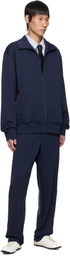 Comme des Garçons Homme Deux Navy Striped Track Jacket