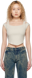 Han Kjobenhavn Beige Layered Tank Top