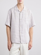 Eleventy - Striped Linen Shirt - Gray