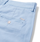 Hugo Boss - Slim-Fit Stretch-Cotton Shorts - Blue