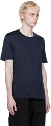Brioni Navy Embroidered T-Shirt