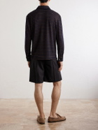 Massimo Alba - Raya Striped Cotton-Jersey Polo Shirt - Blue
