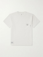 WTAPS - Logo-Appliquéd Printed Cotton-Jersey T-Shirt - White