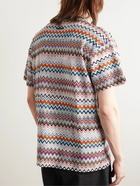 Missoni - Striped Cotton-Blend T-Shirt - Brown