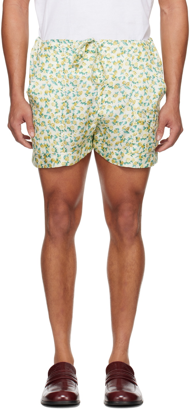 Cormio Yellow Floral Shorts