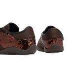 Adidas x Wales Bonner Karintha Sequin Sneaker in Dark Brown/Core Black