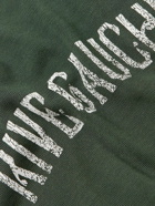 SAINT LAURENT - Printed Colour-Block Jersey T-Shirt - Green